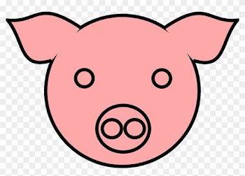 Pig 9 Clip Art - Pig Face Drawing