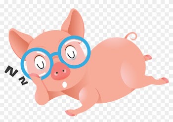 Pig Animated Clipart - Pig With Eye Glasses