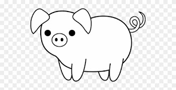 Pig Clip Art In Black And White Pigs Clipart Black - Black And White Clip Art Of Of Pig