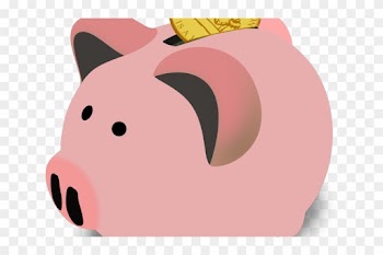 Pig Clipart Bank - Save Up Money Cartoon Png