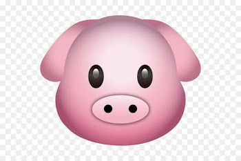 Pig Emoji Emoticon Sticker - pig 