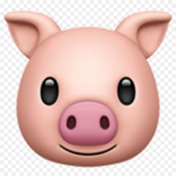 Pig Emoji iPhone X Sticker Clip art - pig 