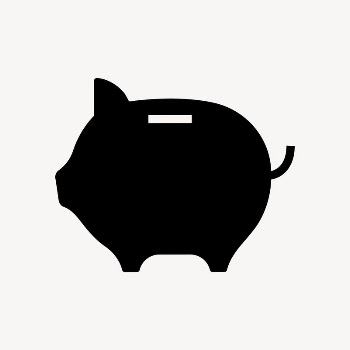 Piggy bank icon, simple flat | Free Icons - rawpixel