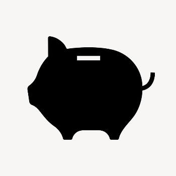 Piggy bank icon, simple flat | Free Icons - rawpixel