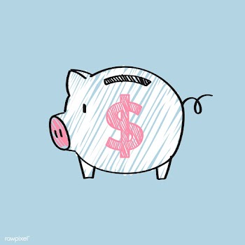 Piggy bank with a dollar sign illustration | Free stock vector - 472093