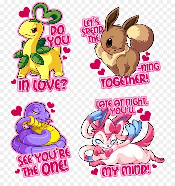Pikachu Pokémon Valentine's Day Espeon Playing card - good morning greetings 