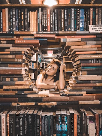 Pile of Books Formed Circle