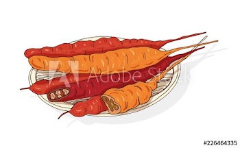 Pile of churchkhela lying on plate