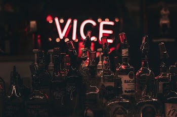 pile of labeled bottles