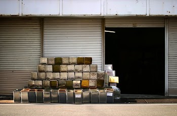Pile Of Metal Tins