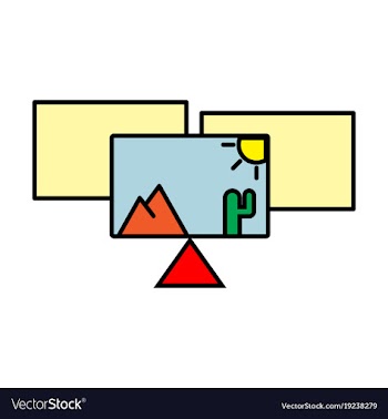 Pile of photos photo of traveling cartoon modern vector image