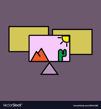 Pile of photos photo of traveling cartoon modern vector image
