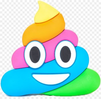 Pile of Poo emoji Feces Rainbow Smile - poop 