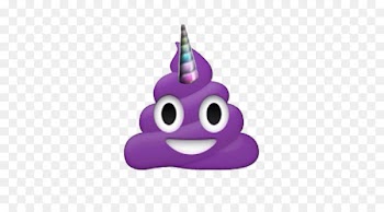 Pile of Poo emoji Feces Smile Shit - unicorn poster 