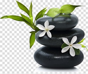 Pile of three round black stones, Red Rose Spa Beauty Parlour Day spa Nail salon, Oceana Day Spa transparent background PNG clipart