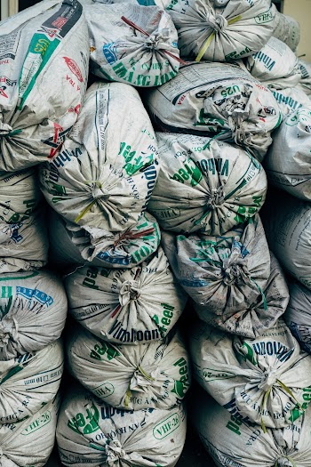 Pile of White Sacks