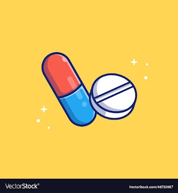 pill and tablet medicine cartoon