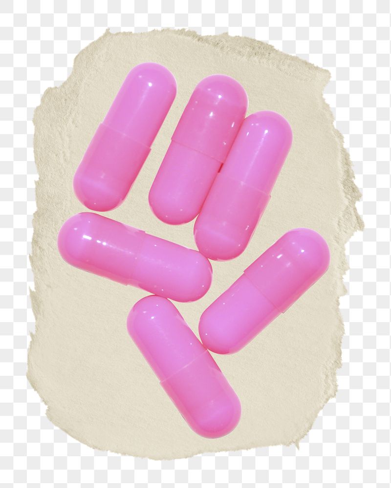 Pill capsules png ripped paper | Free PNG - rawpixel