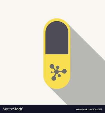 Pill medical capsule isometric vector image