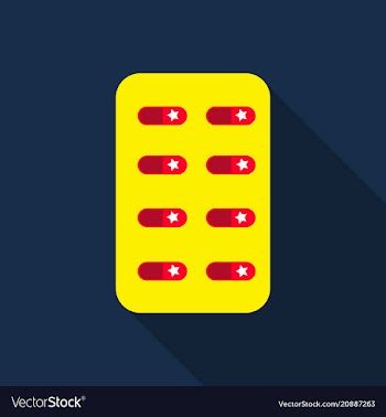 Pill medical capsule isometric vector image