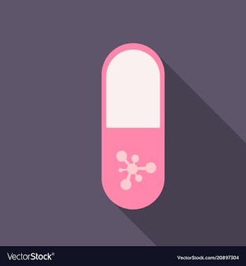Pill medical capsule isometric vector image