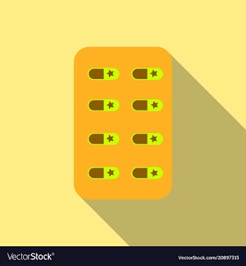Pill medical capsule isometric vector image