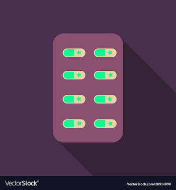 Pill medical capsule isometric vector image