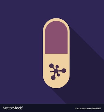 Pill medical capsule isometric vector image