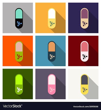 Pill medical capsule isometric vector image