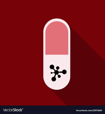 Pill medical capsule isometric vector image