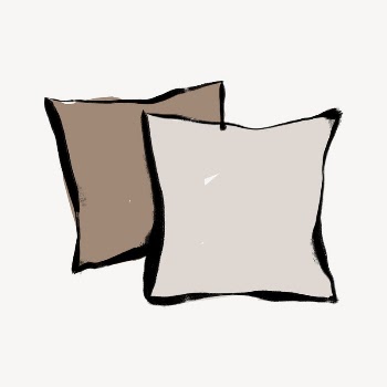 Pillow cushion collage element, aesthetic | Free Photo - rawpixel