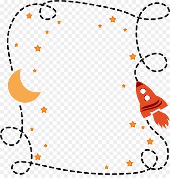 Pillow Cushion - Space elements vector Simple Borders 