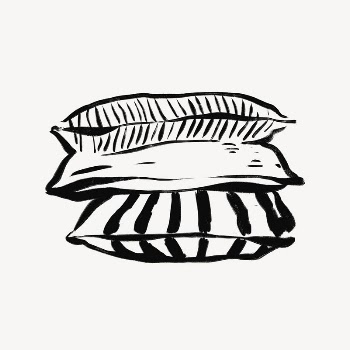 Pillow stack collage element, aesthetic | Free Photo - rawpixel