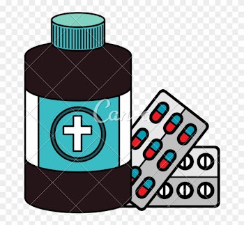 Pills Drugs With Bottle Medical - Illustration