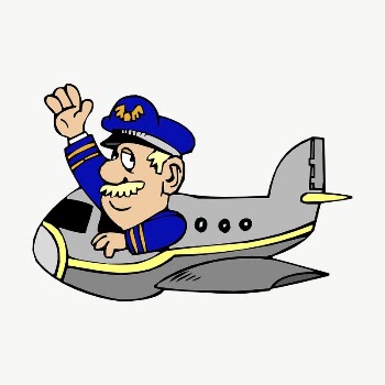 Pilot cartoon clipart, illustration vector. | Free Vector - rawpixel