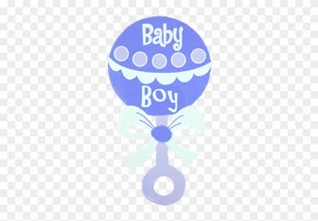 Pin Baby Rattle Clip Artblue Baby Boy Rattle Free Clip - Clip Art Baby Shower Boys