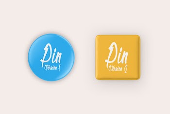 Pin Badge Button Free Mockup