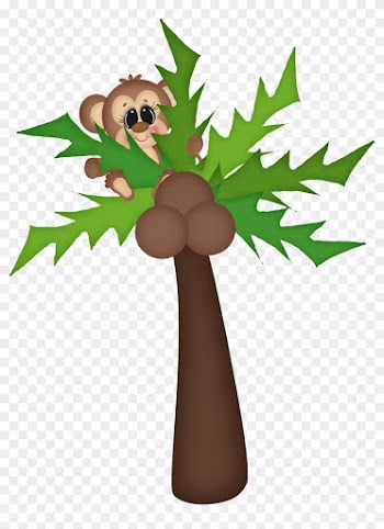 Pin By Andrea Bansbach On Minus - Jungle Safari Trees With Monkey