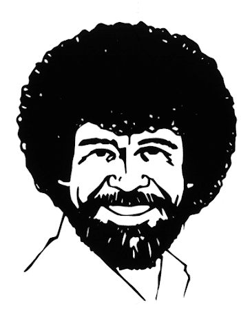 Pin by Betty Barthel on sihlouette stencils | Bob ross art, Bob ...