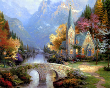 Pin by binu jacob on Paintings | Kinkade paintings, Art thomas ...