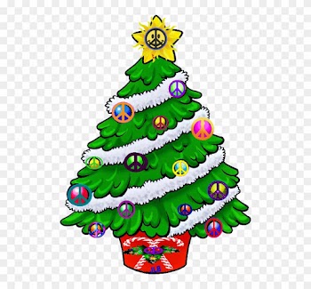 Pin By Jane Elizabeth Bowman On Peace On Earth Peace - Christmas Tree Clip Art