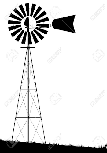 Pin by Neels Lombard on neels | Windmill art, Silhouette painting ...