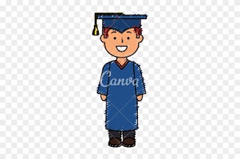 Pin Graduate Student Clipart - Cartoon