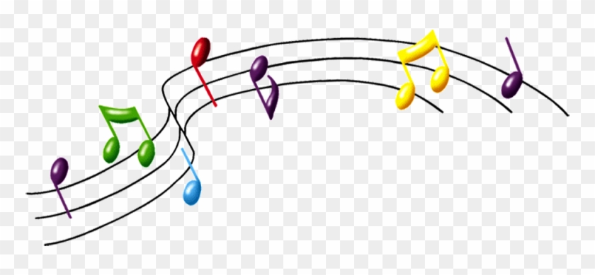 Pin Music Notes Clipart Colorful - Music Notes Transparent Background Png
