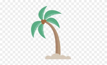 Pin Palm Tree Clip Art Transparent - Cute Palm Tree Png