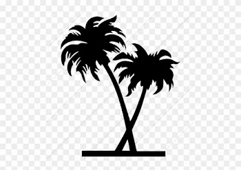 Pin Palm Tree Outline Clip Art - Palm Trees Icon Png