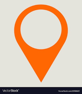Pin point map pin location place holder line icon vector image