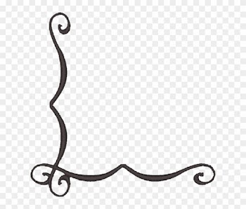 Pin Scroll Design Clip Art - Simple Corner Borders Png