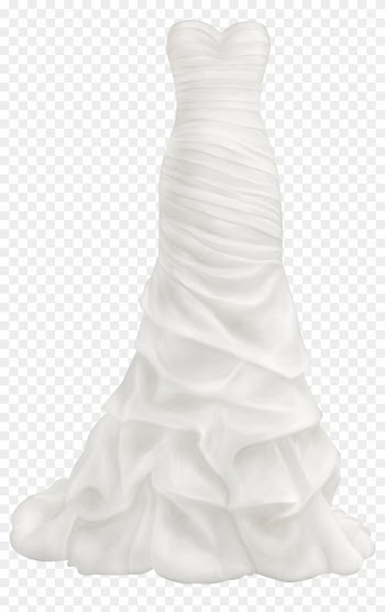 Pin Wedding Party Silhouette Clip Art - Beautiful Wedding Dress Png