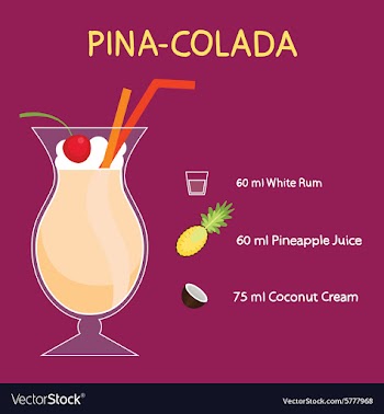 Pina-colada vector image